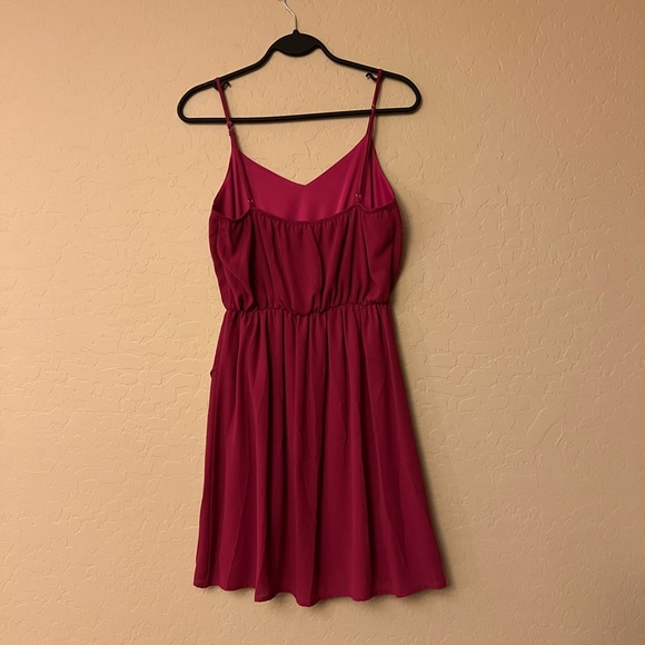 Everly Raspberry Pink Slip Dress - Picture 10 of 13